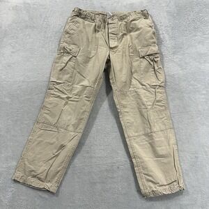 Vintage Propper Parachute Pants Men's Large 30-32 x Combat Cargo Pockets Beige